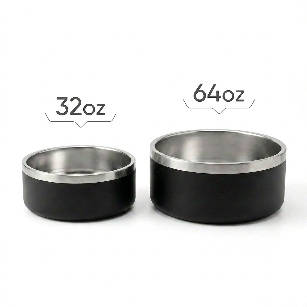 Snouty Stainless Steel Dog Bowl