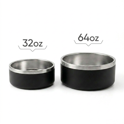 Snouty Stainless Steel Dog Bowl