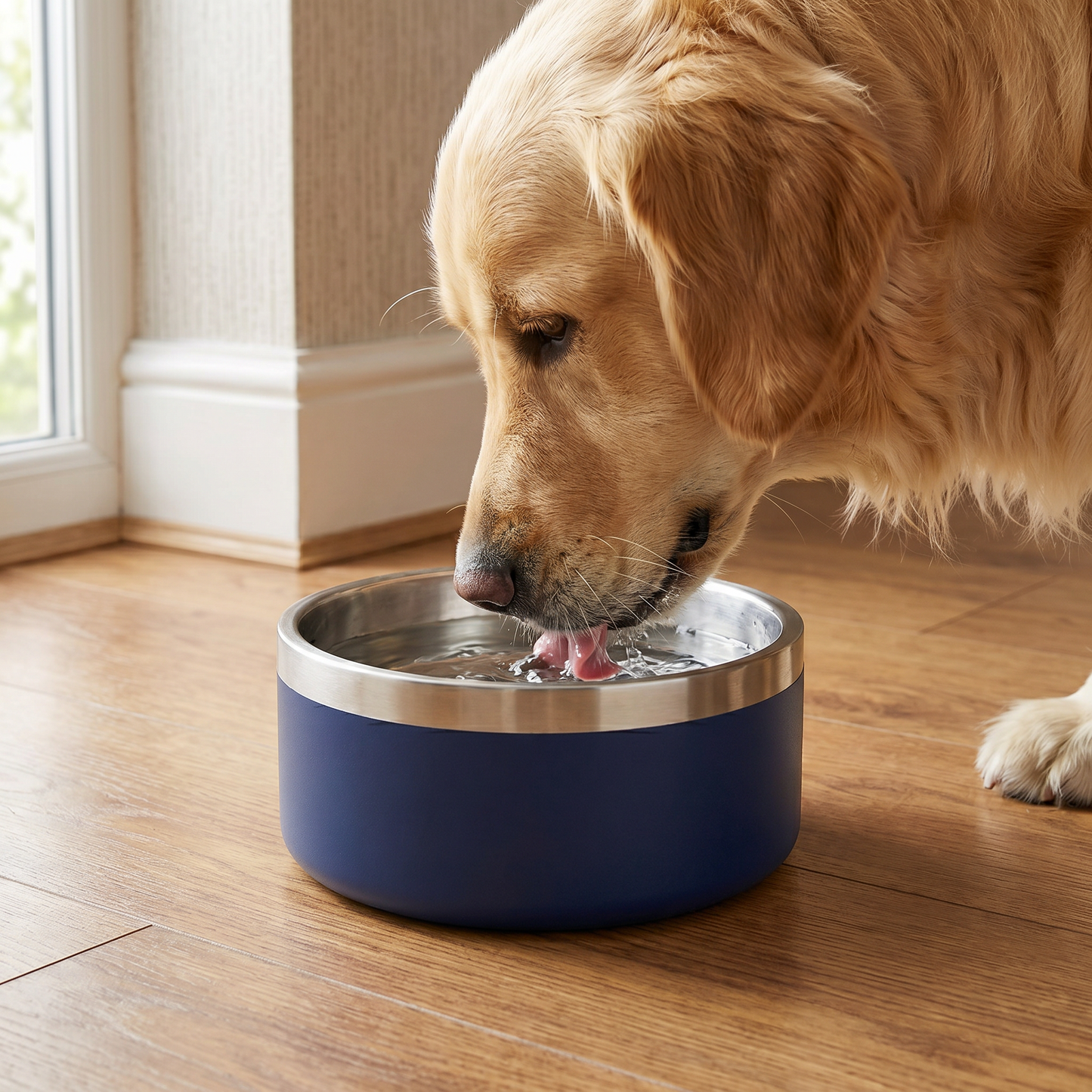 Snouty Stainless Steel Dog Bowl